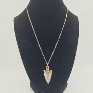 ☀️ 3/$40 Arrowhead Pendant Chain Necklace - Vintage 90s